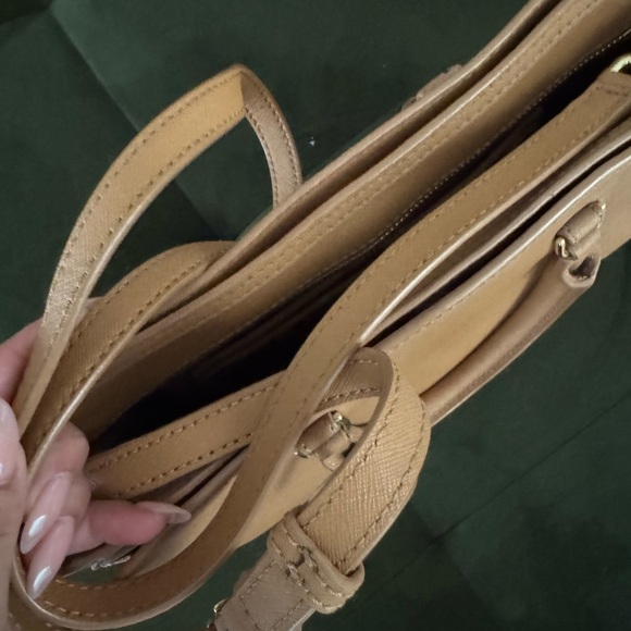 Tory Burch Camel Satchel Bag